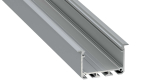 Lumines profile type INSO anodized silver, 3 m